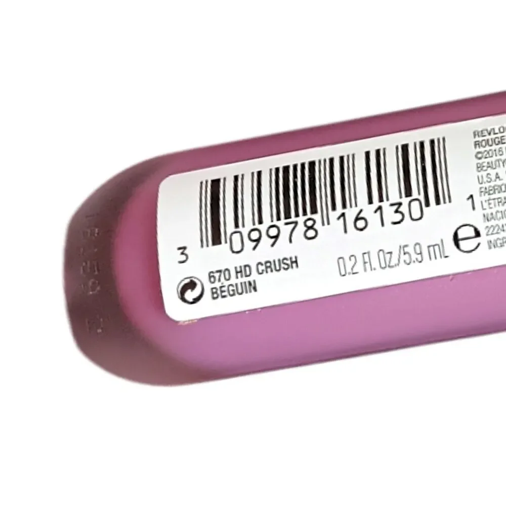 Revlon Ultra HD Matte Lipcolor 670 HD Crush 0.20 oz Soft Liquid Lipstick New